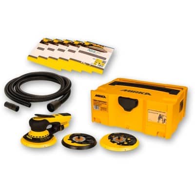 Mirka DEROS 5650CV Random Sander Deco Solution Kit with 50 ABRANET Discs + Hose